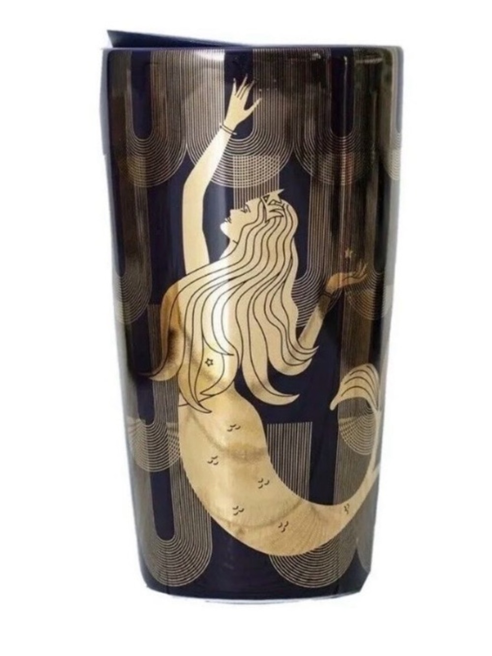 Starbucks Holiday 2020 Limited Edition Purple Gold Siren Ceramic Tumbler